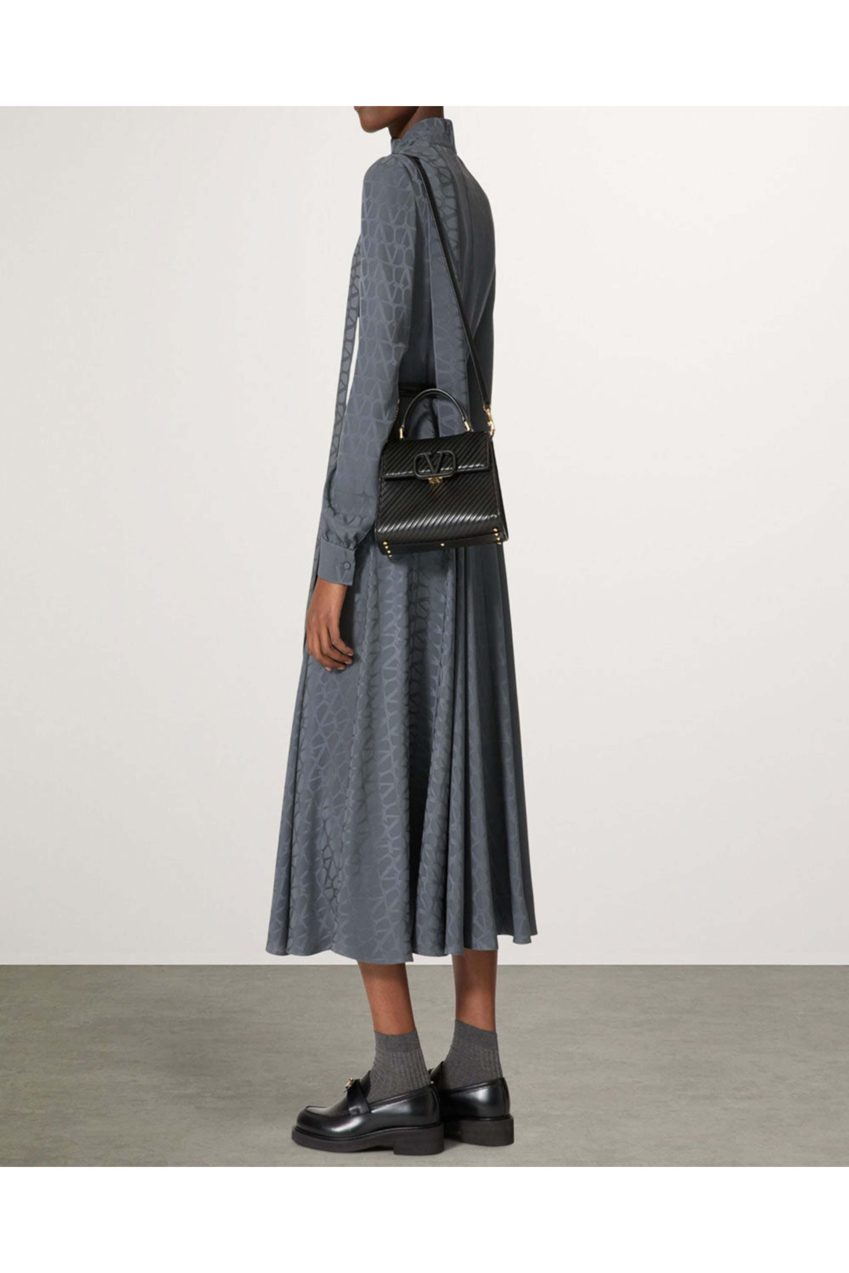 Valentino Garavani - VSling Logo Top Handle Bag in Black