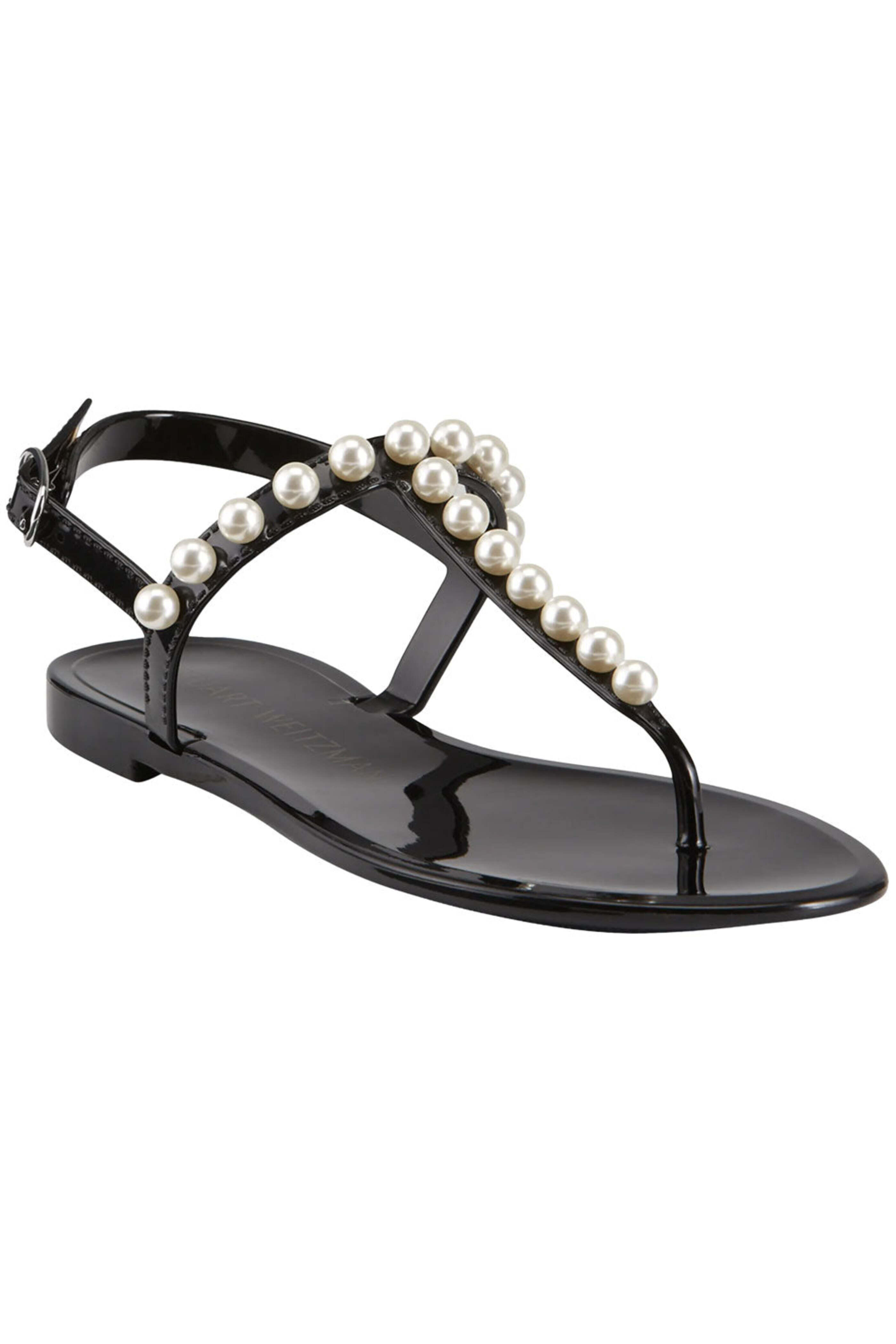 Stuart Weitzman - Goldie Jelly Sandals in Black
