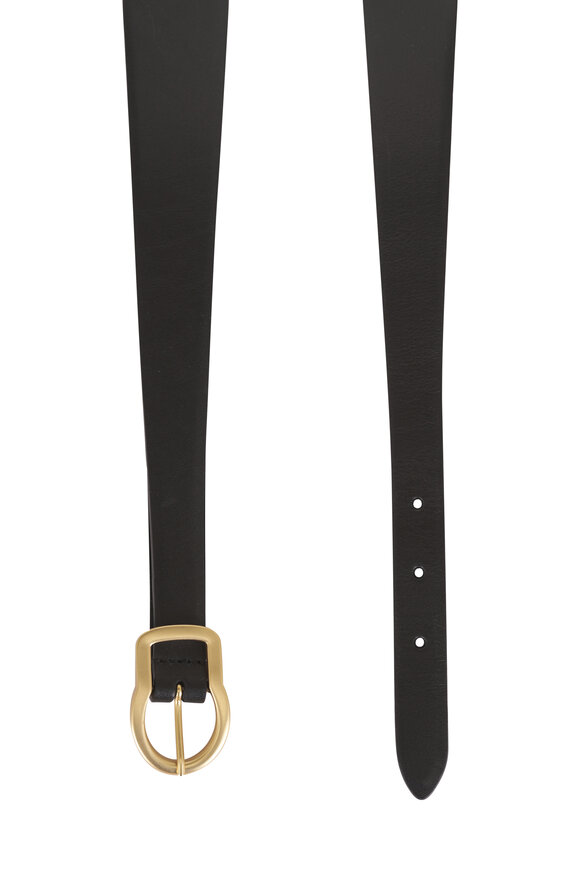 Dorothee Schumacher Classic Twisted Black Leather Belt - view 2
