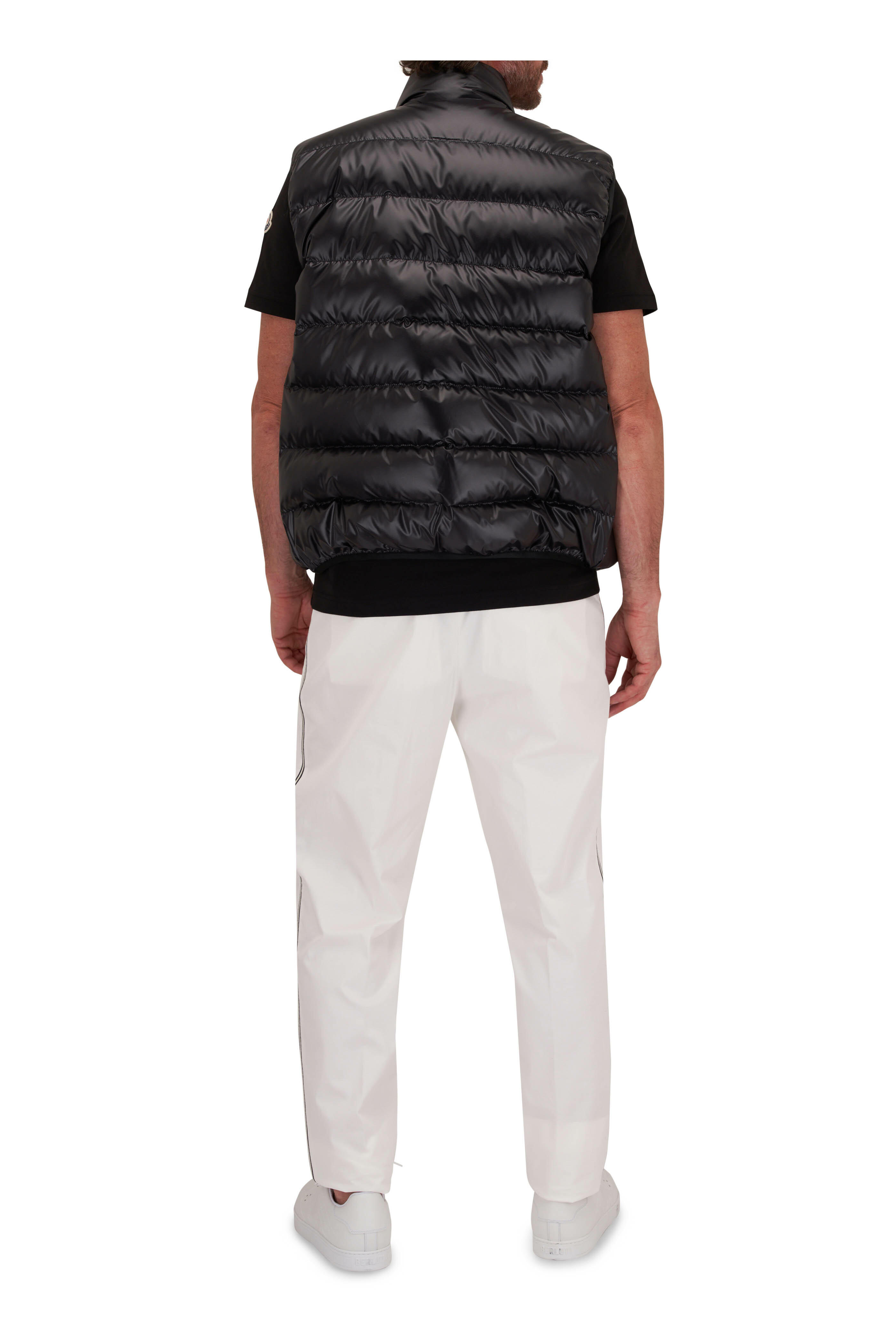 Moncler   Aube Black Quilted Down Vest   Mitchell Stores