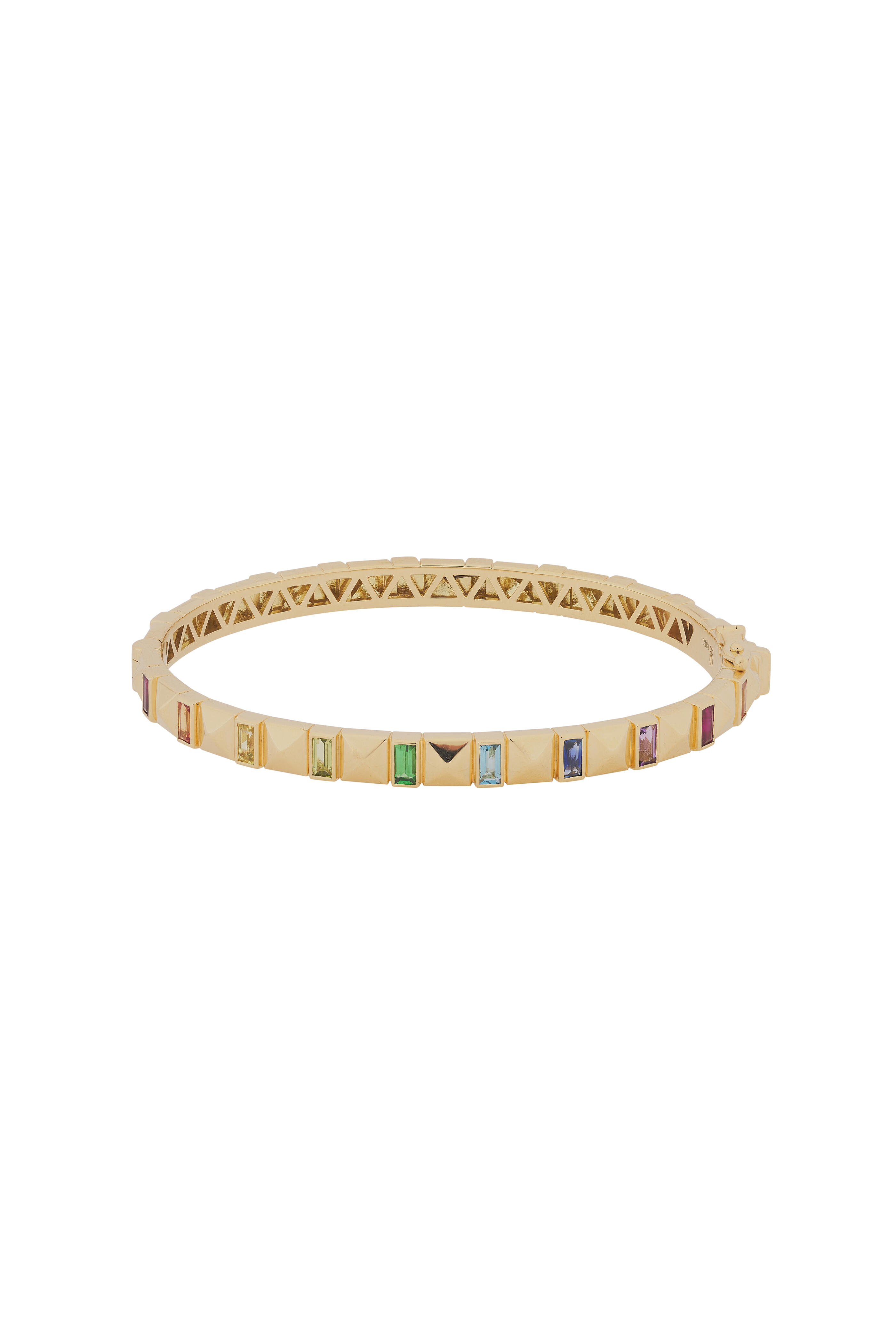 Harwell Godfrey - Rainbow Pyramid Stud Bangle Bracelet