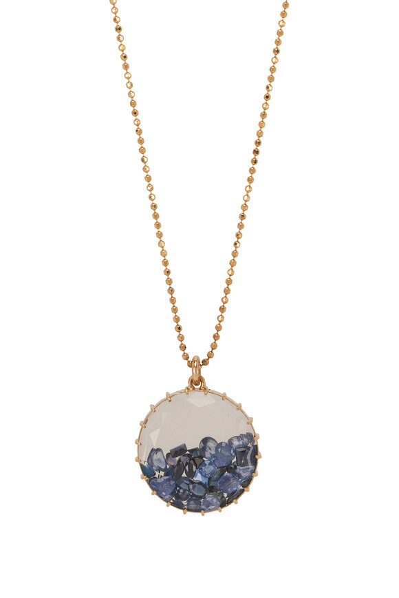 Renee Lewis - Shake© 8CT Blue Sapphire Pendant Necklace
