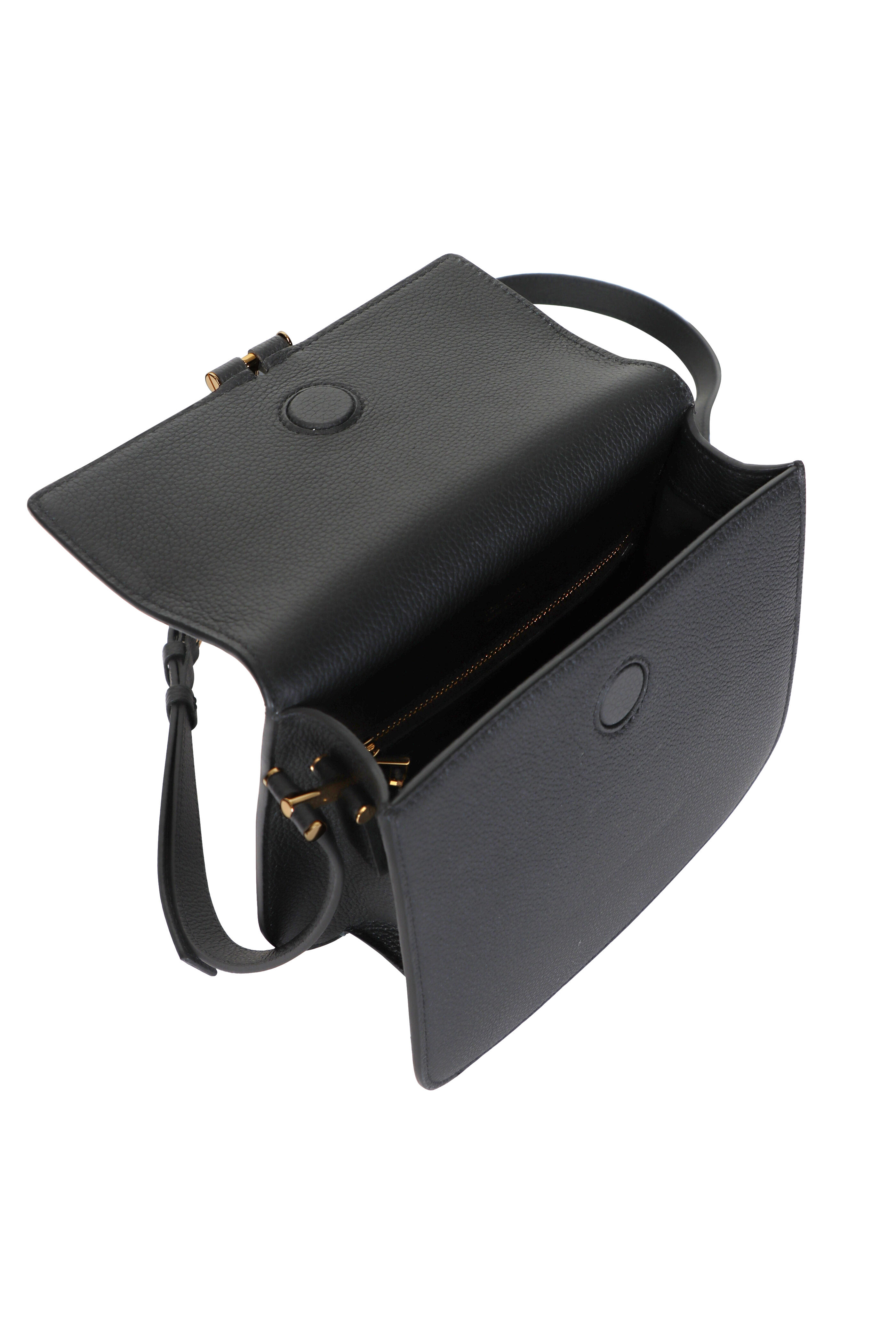 Tom Ford - Mini Tara Black Grained Leather Crossbody