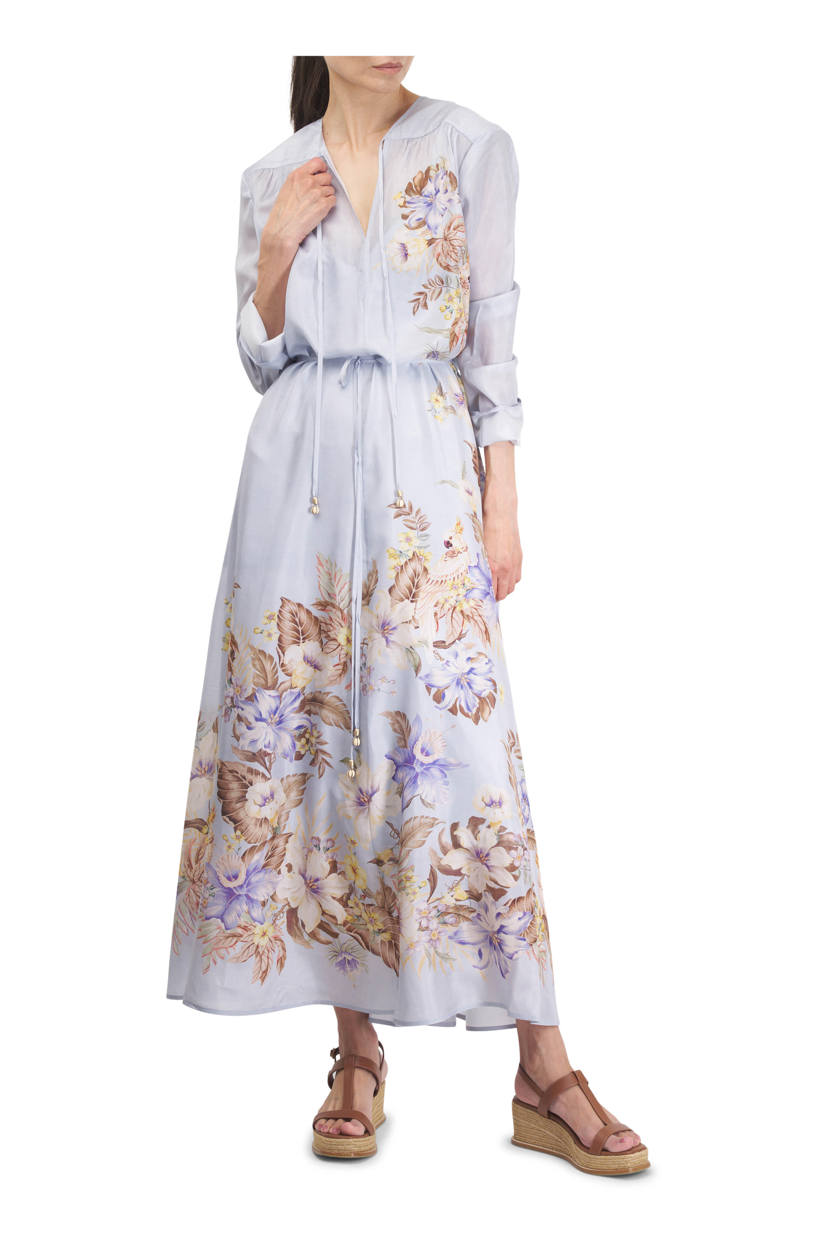 ワンピース ZIMMERMANN Powder Blue Polyester Dress Zimmermann DRESS - Blue | Garmentory