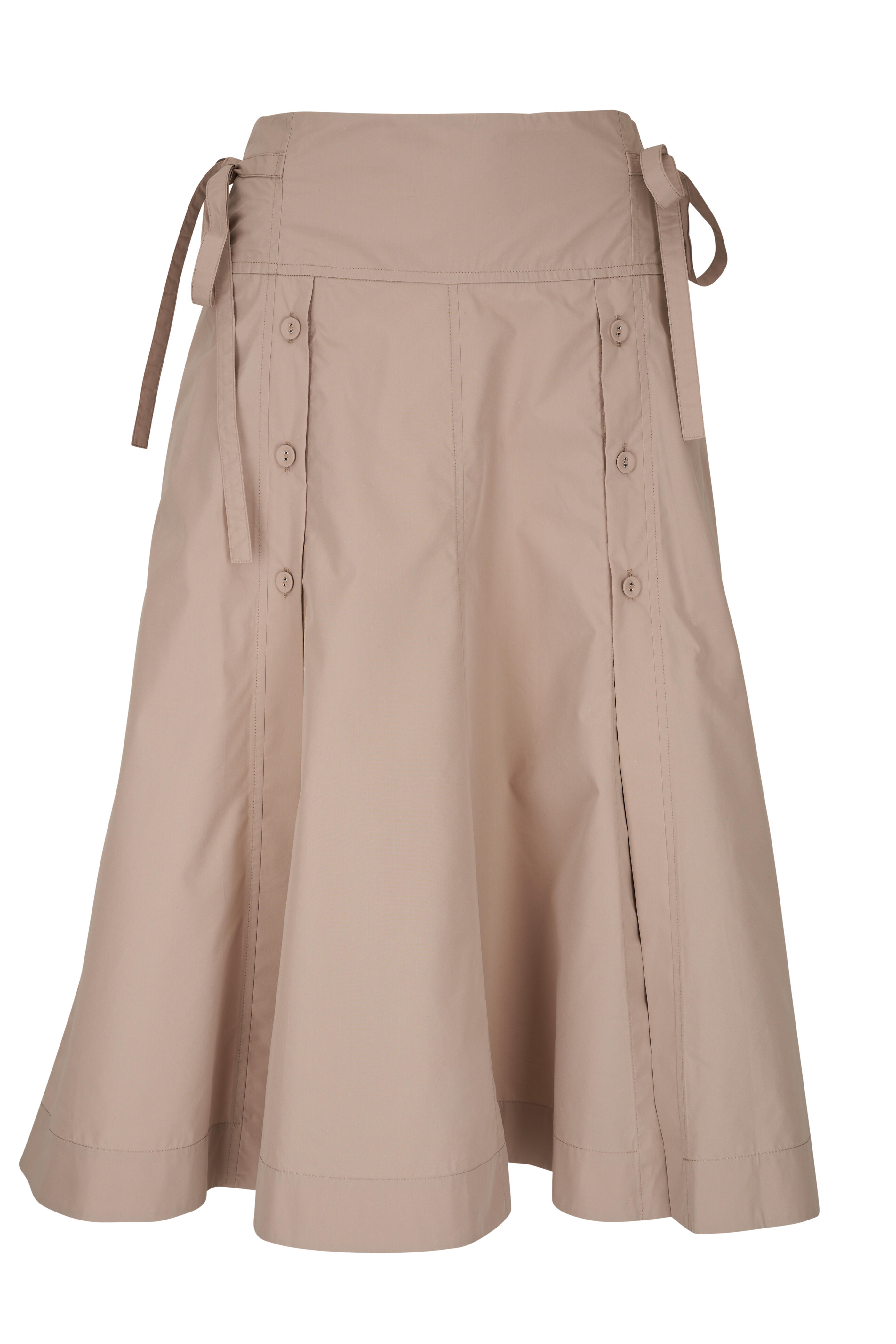 ワンピース 3.1 PHILLIP LIM Women Mid Skirts E2319933COTLI331 YELLOW 3.1 Phillip Lim - Khaki Japanese Technical Poplin Midi Skirt