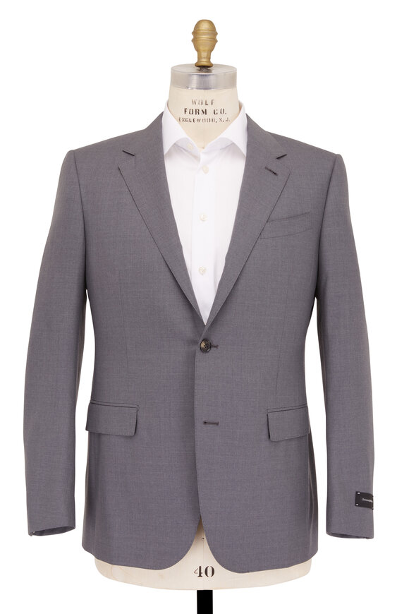 Zegna - 14 Milmil 14 Medium Gray Wool Suit | Mitchell Stores