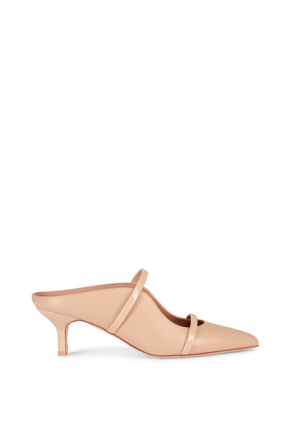 Malone Souliers Maureen Buff Leather Double Strap Pump, 45mm - view 2