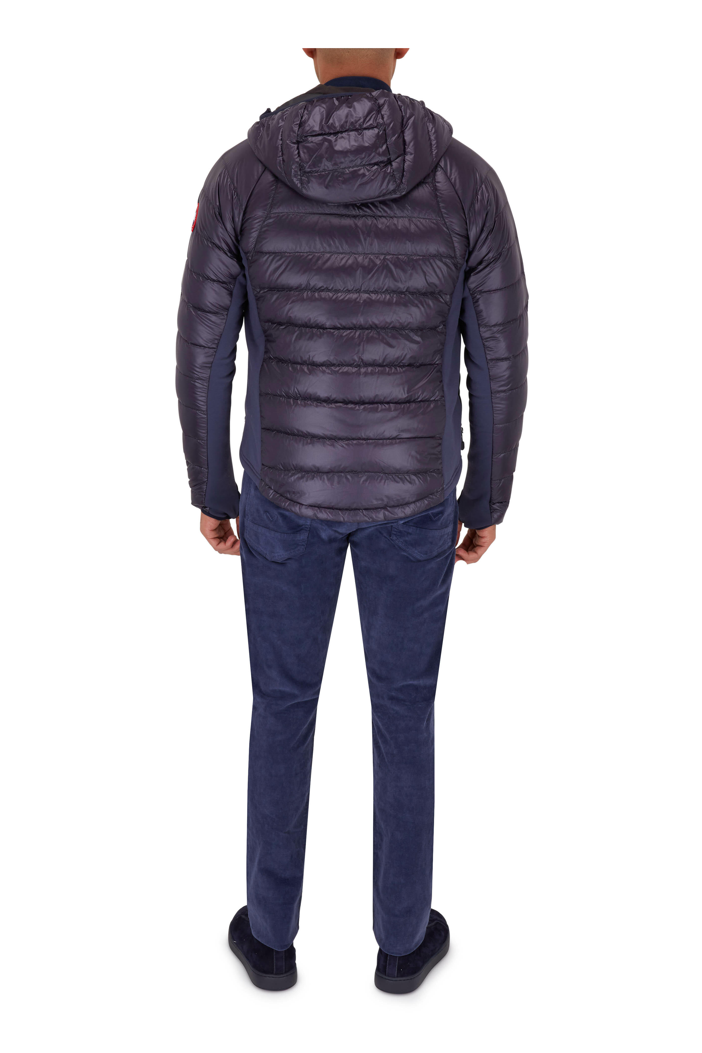 Santoni - Mantis Navy Blue Suede Elasticized Lace Sneaker