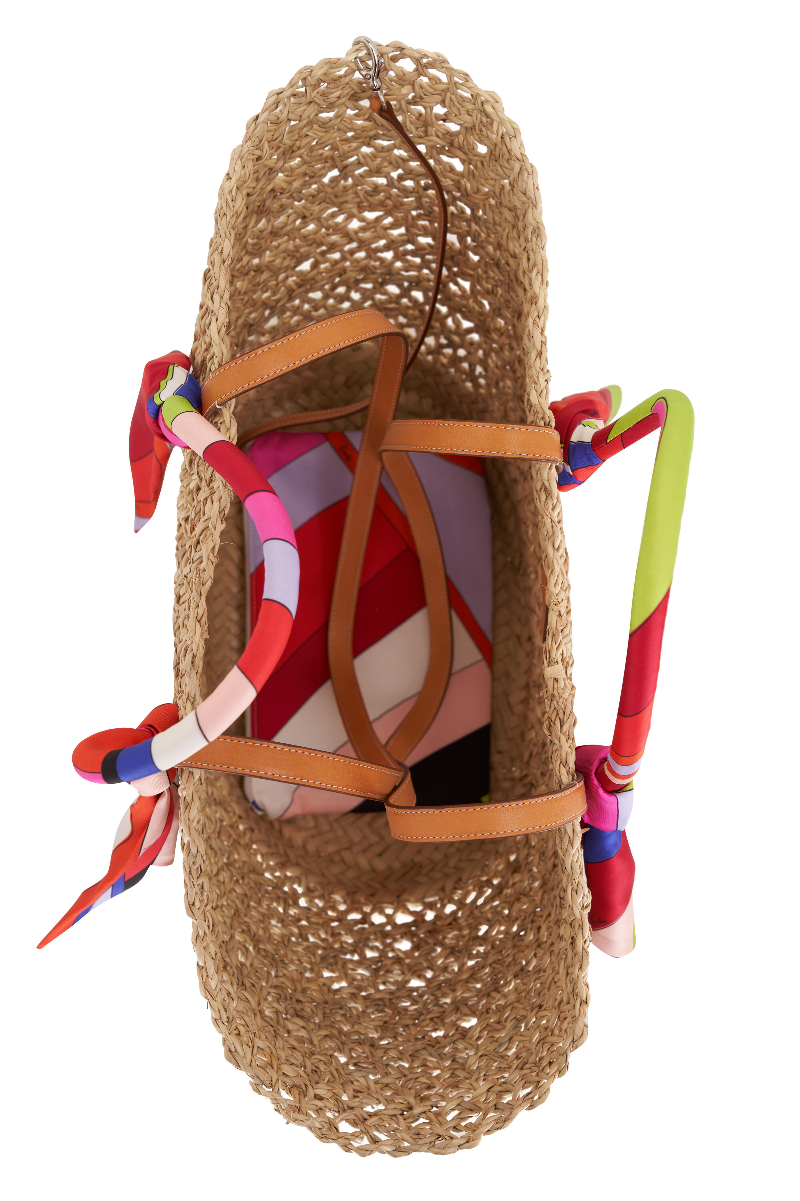 【PUCCI】 Puccina straw basket bag Puccina straw basket bag in neutrals - Pucci | Mytheresa