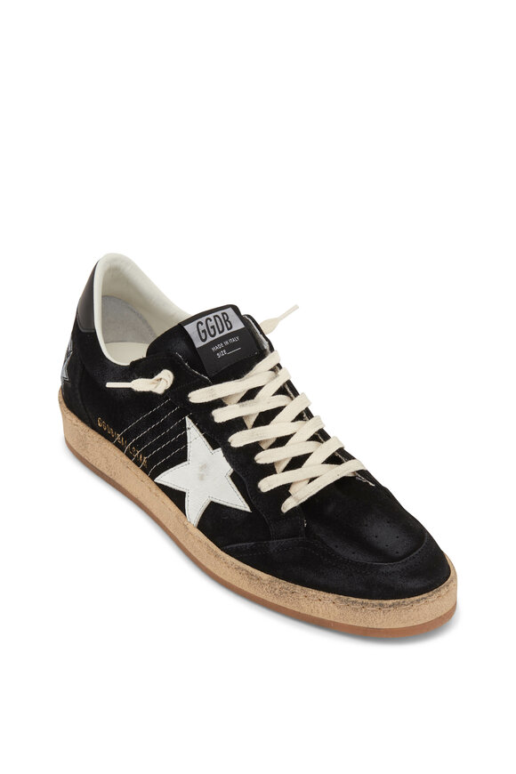 Ballstar Black Suede Low Top Sneaker