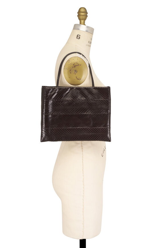 The Row Large Cecily Dark Brown Tote - view 5