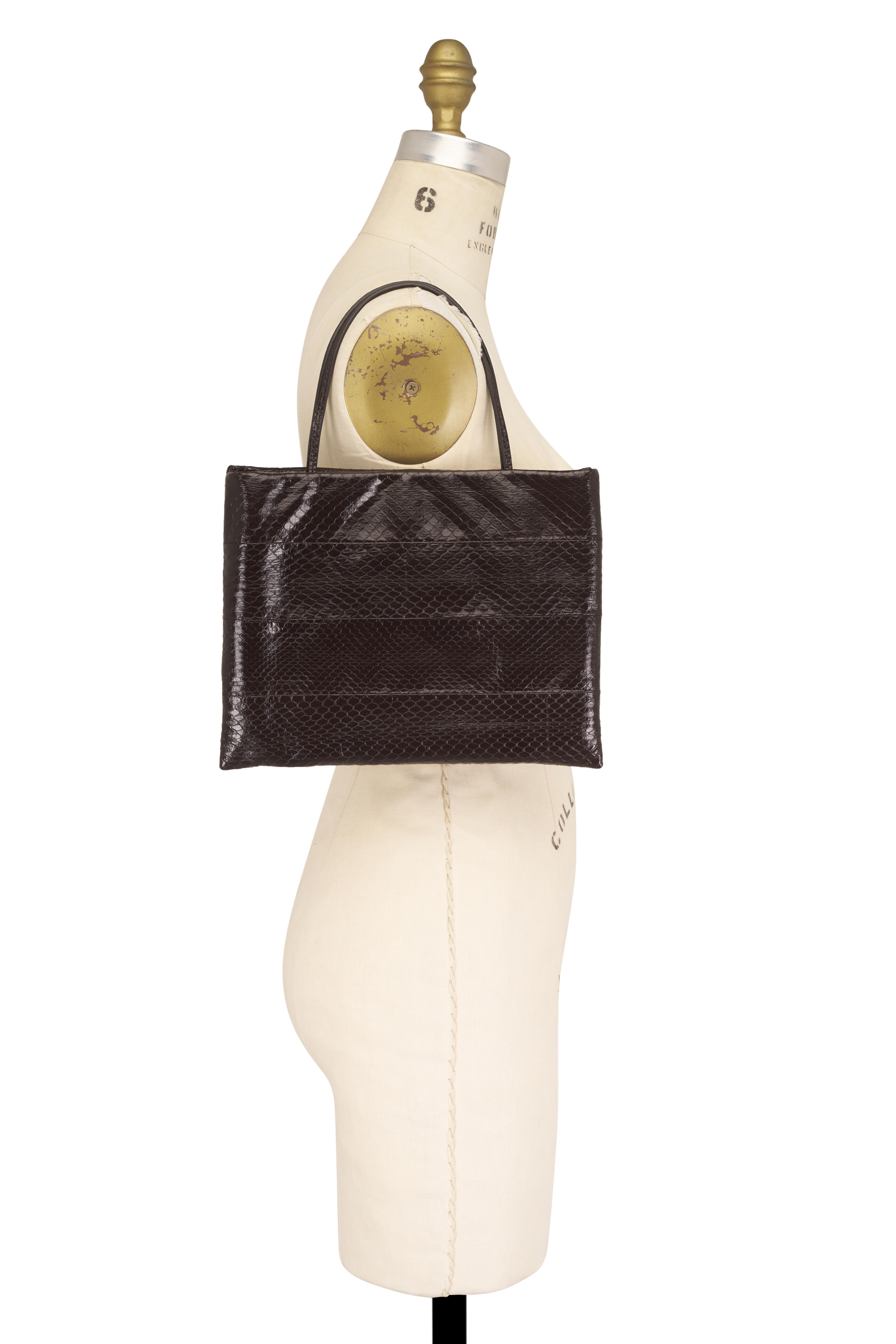 The Row - Large Cecily Dark Brown Tote - view 5
