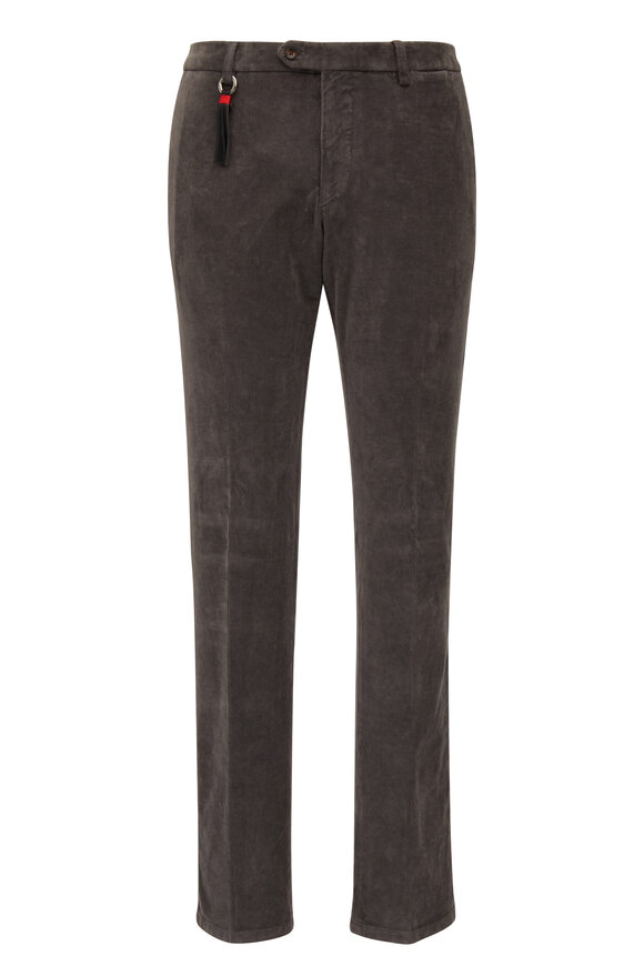 Marco Pescarolo - Gray Cotton & Cashmere Corduroy Pant