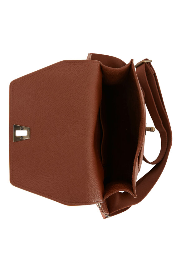 Akris - Anouck Caramel Leather Small Messenger Bag