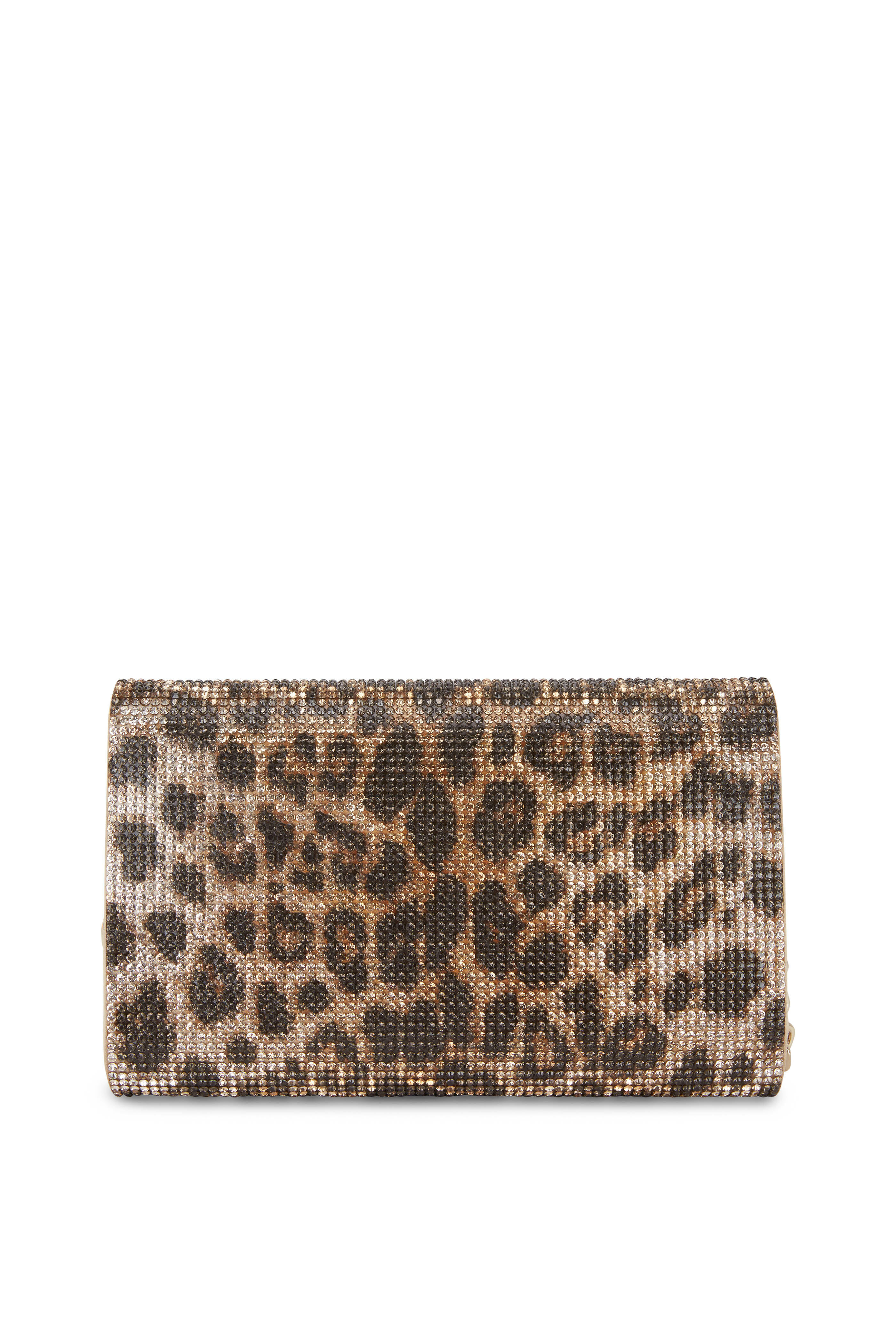 Judith Leiber Couture - Fizzoni Leopard Crystal Clutch