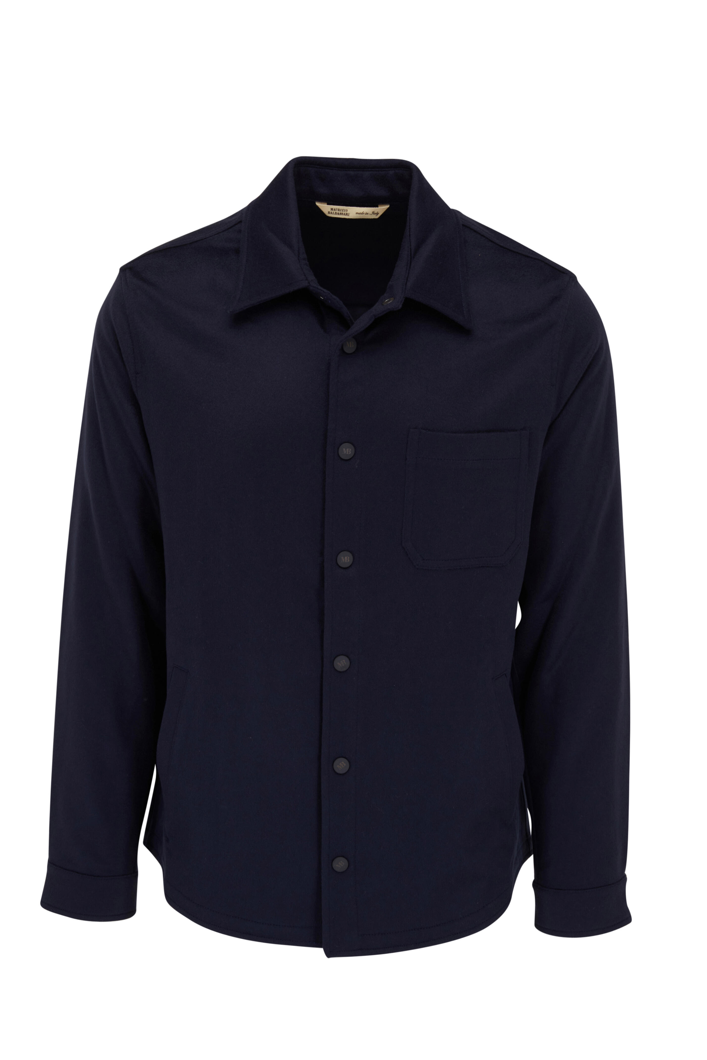Maurizio Baldassari - Navy Cashmere Shirt Jacket
