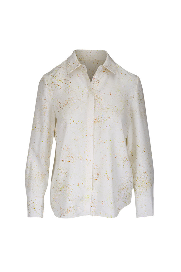 Tシャツ・カットソー KHAITE IVORY COTTON BLEND TOP Khaite - Corette Ivory Strappy Back Top | Mitchell Stores