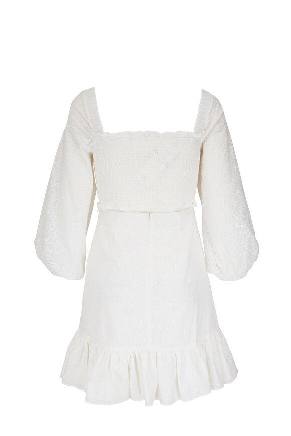 Veronica Beard - Denise Off-White Eyelet Dress