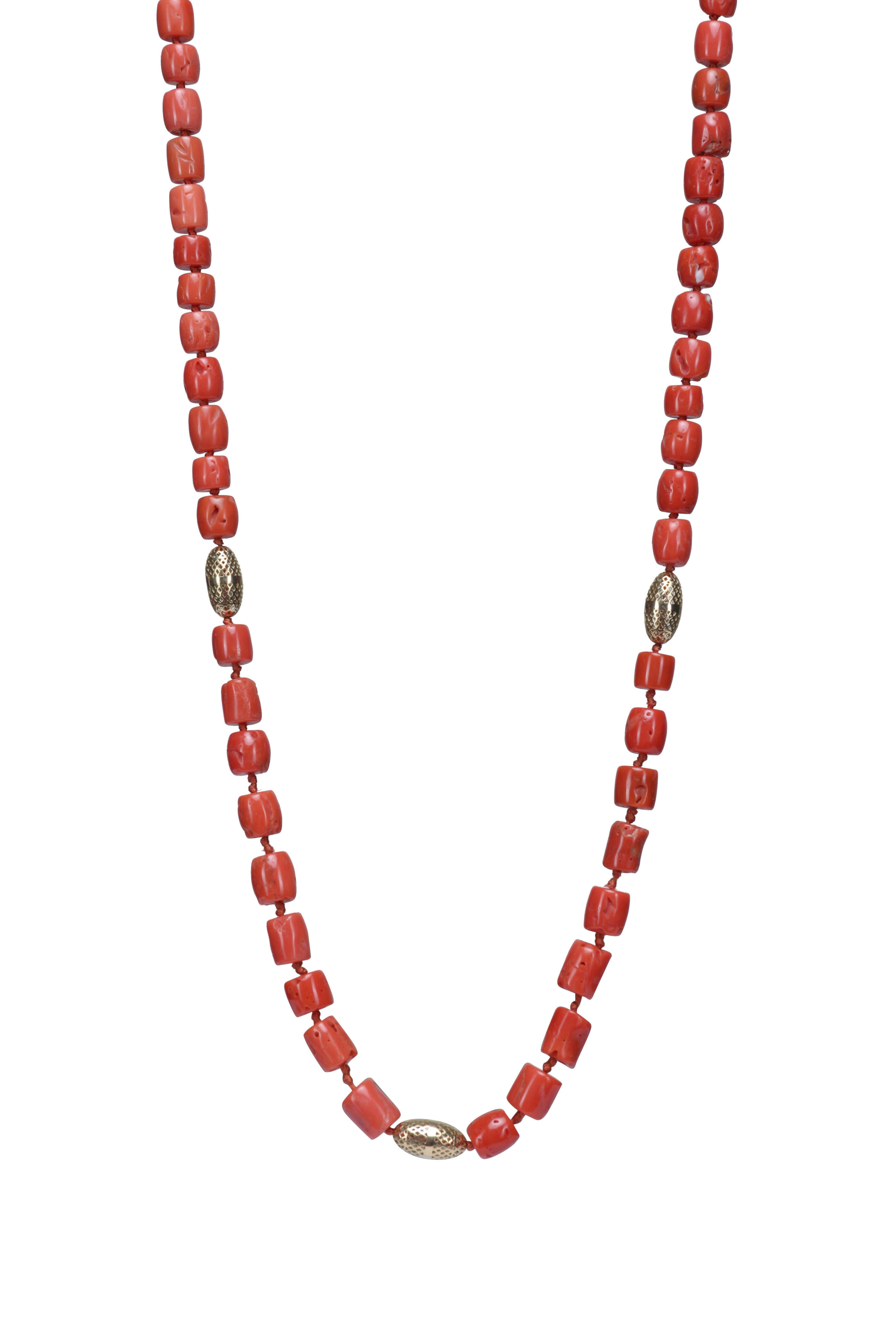 Ray Griffiths - Branch Coral Beaded Necklace