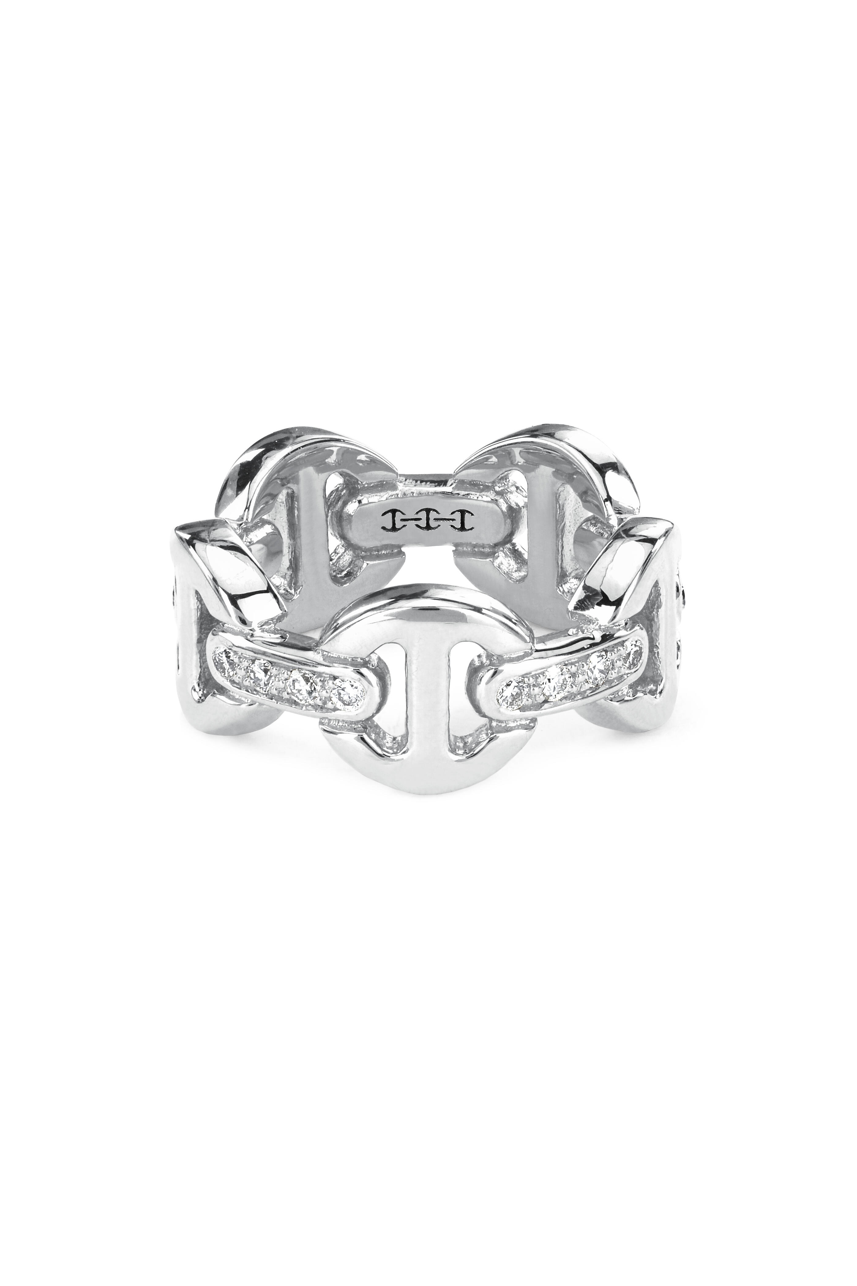 Hoorsenbuhs - 18K White Gold Dame Classic Tri-Link Ring