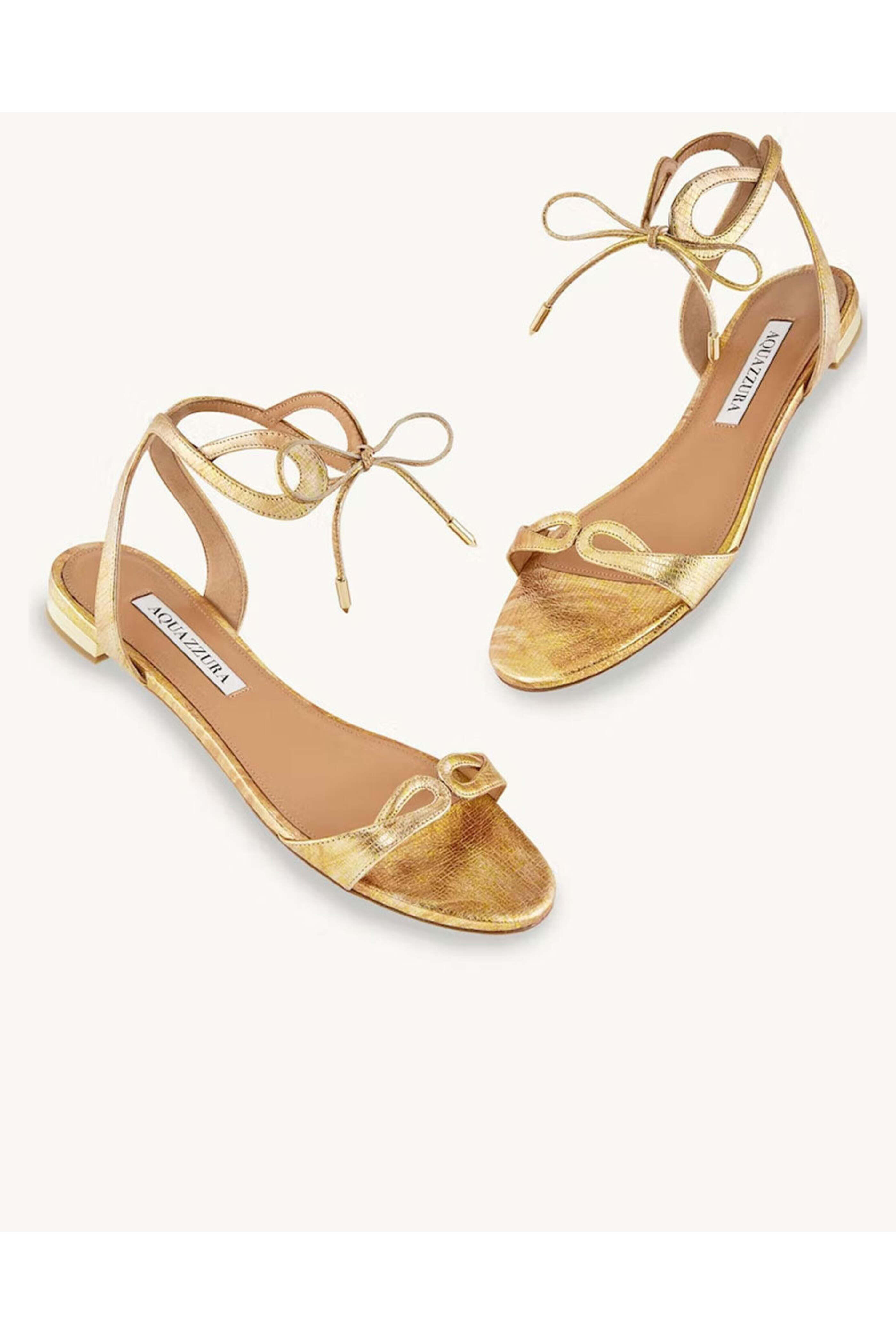 サンダル・ミュール AQUAZZURA 'Tropical' sandals Noches Tropicales Sandal Flat YELLOW Aquazzura@ Official