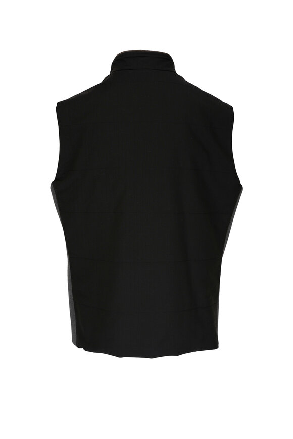 Maurizio Baldassari - Black Tech Merino Wool Vest