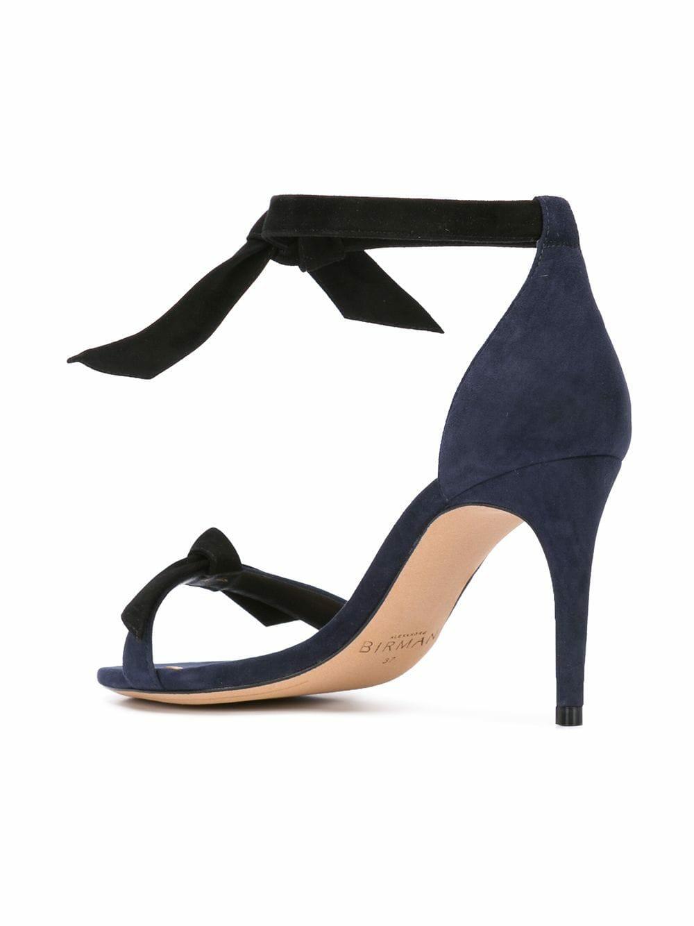 Alexandre Birman - Clarita Night Shade & Black Suede Tie Sandal, 75mm