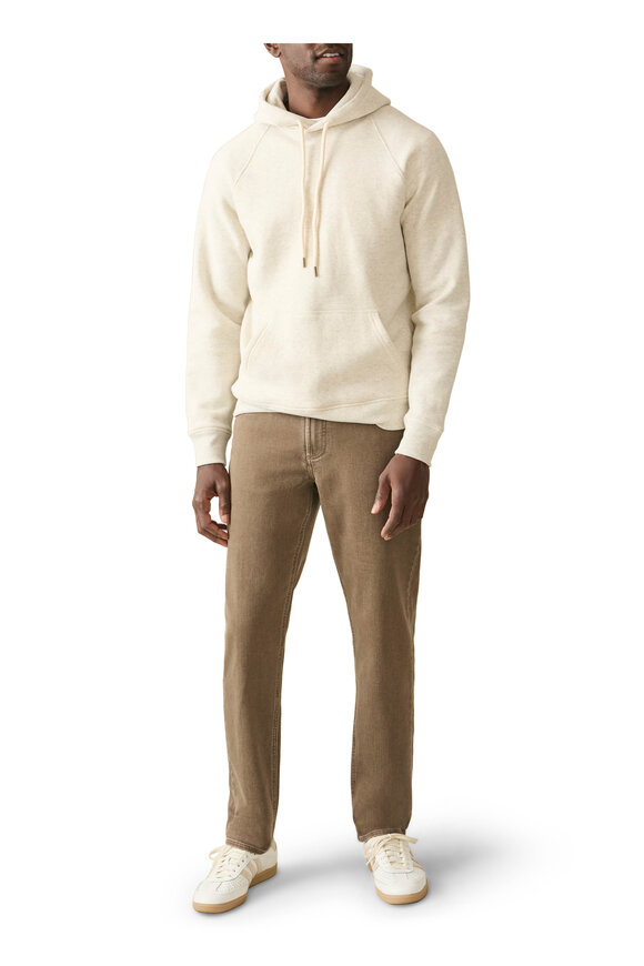 Faherty Brand - High Standard Ivory Heathered Fleece Hoodie