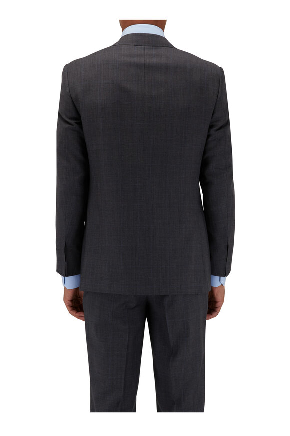 Canali - Exclusive Gray Tonal Plaid Wool & Silk Suit