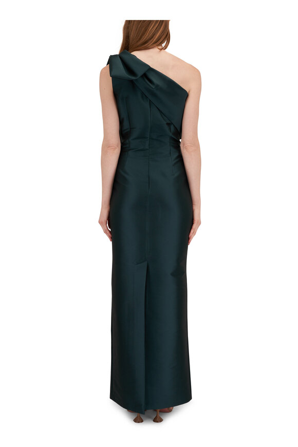 Sachin + Babi - Bonnie Forest Green One Shoulder Gown