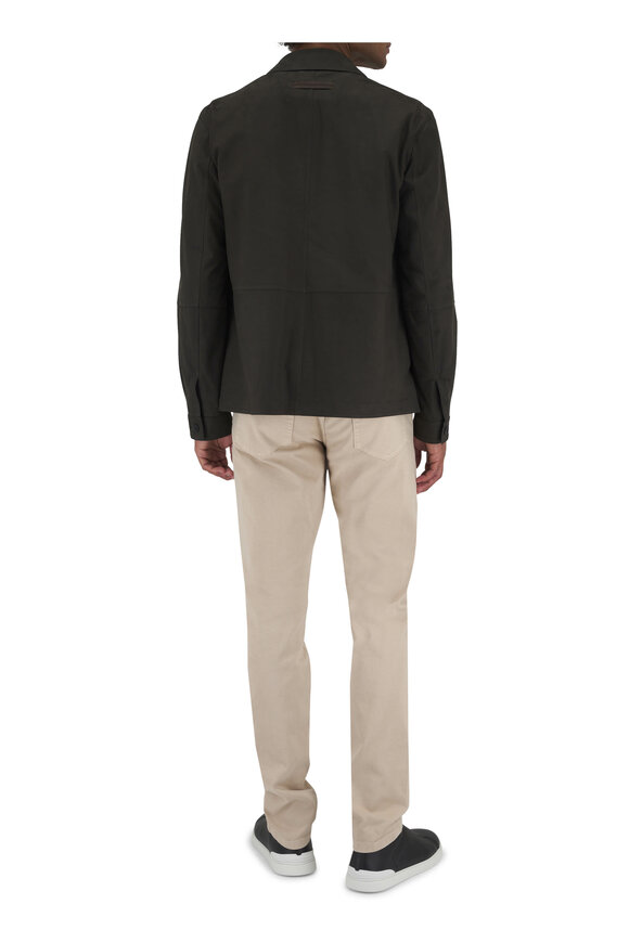 Zegna - Beige Silk, Cashmere & Linen Crewneck Sweater