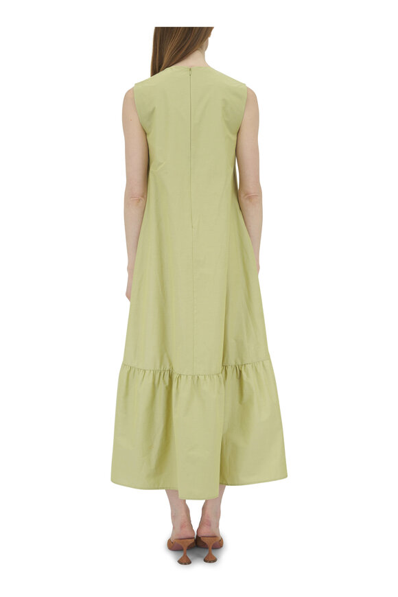 Antonelli - Merisi Lime Tiered Midi Dress