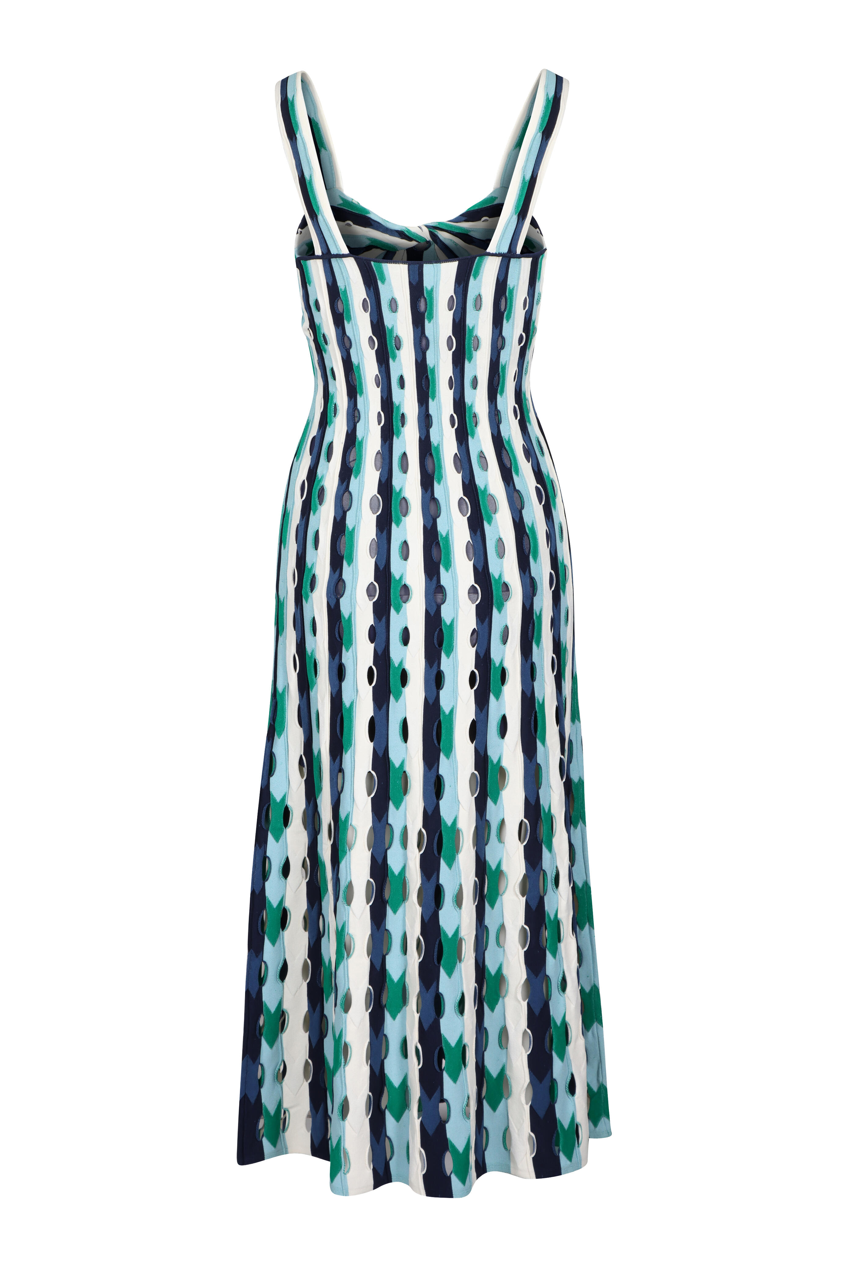 blue and green knit dress Topshop - Knit Stripe Maxi Dress - Women - Viscose/Acrylic - M