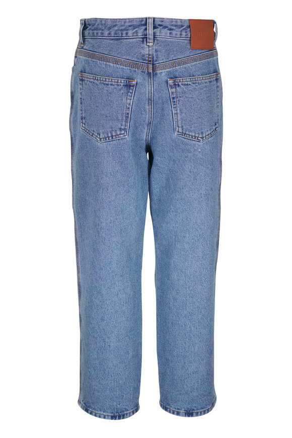 Loewe - Anagram Cropped Medium Blue Jean