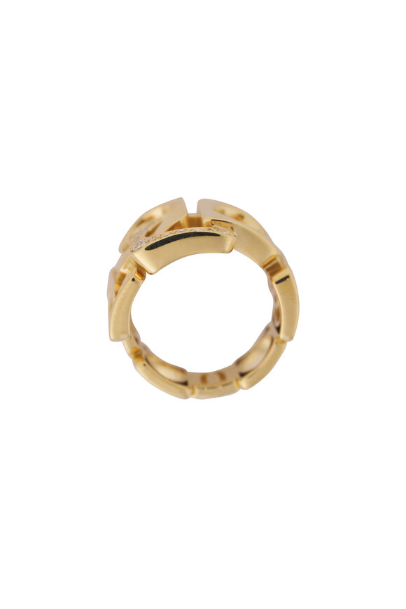 Miseno 18k Yellow Gold Diamond Ring - view 2