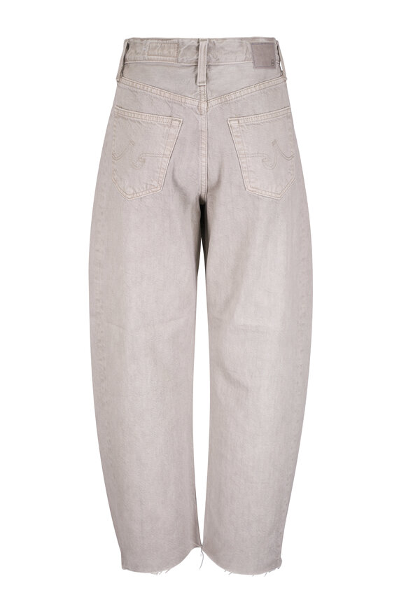 AG Hattie Sulfur Light Taupe Crop Barrel Leg Jean - view 4