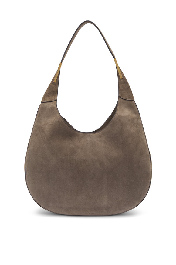 Mauro Governa - Olive Green & Brown Suede Hobo Bag