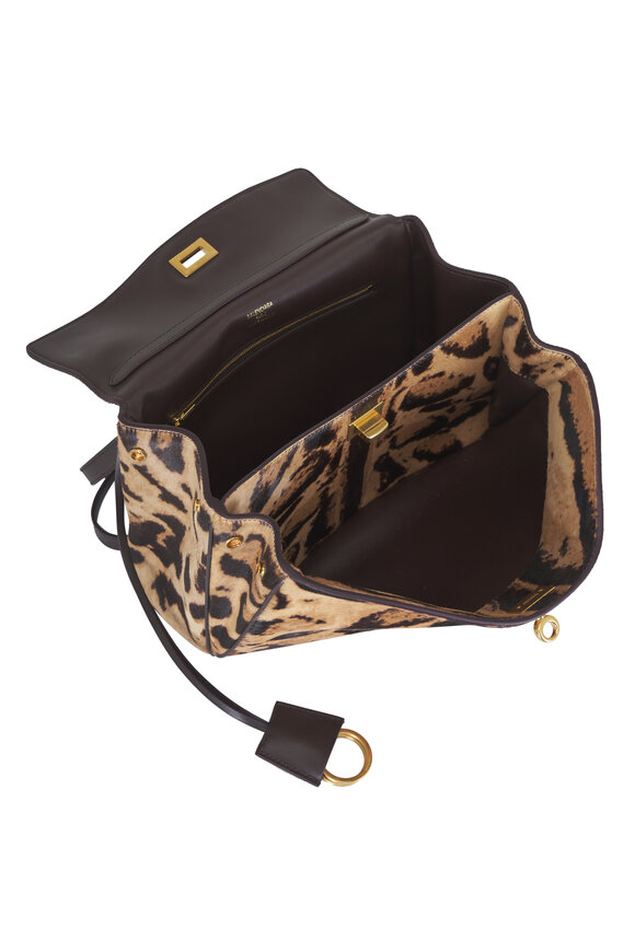 Balenciaga Rodeo Leopard Print Top Handle Bag - view 6