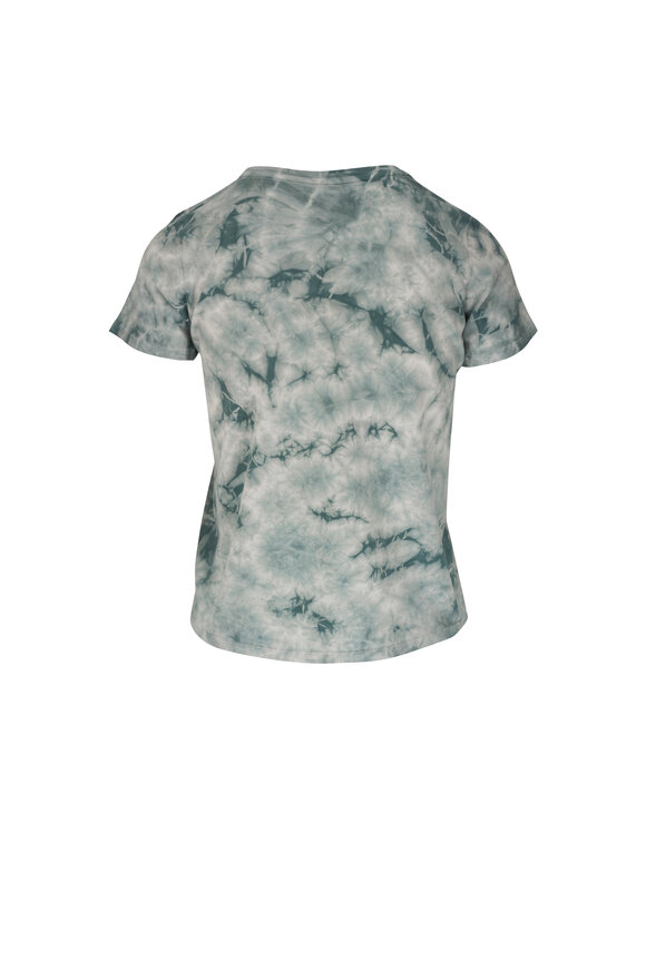 Majestic - Aqua Cloud Print Short Sleeve T-Shirt 
