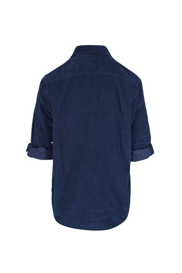 Frank & Eileen Eileen Navy Corduroy Relaxed Button-Up Shirt - view 2