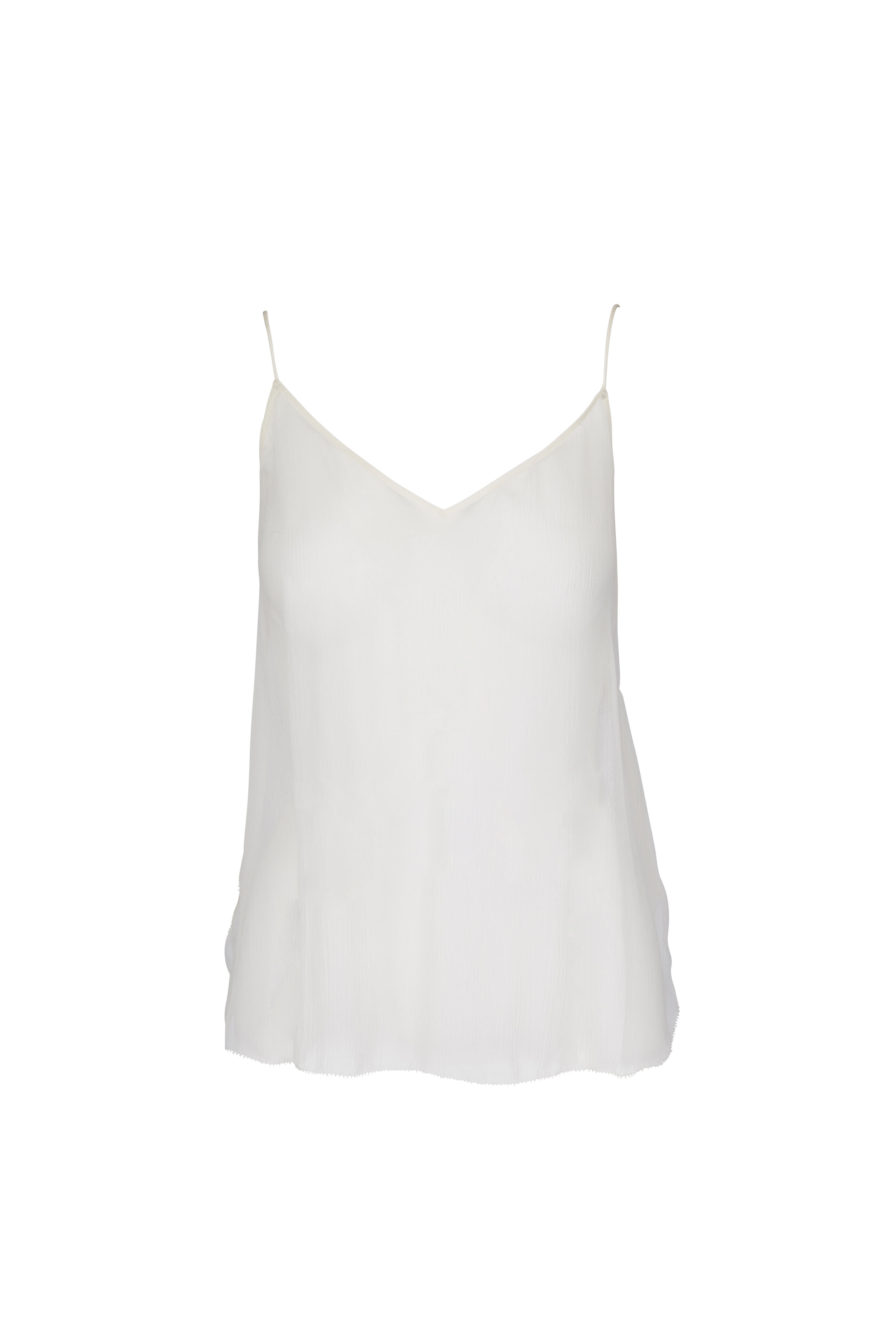 Dorothee Schumacher - Vanilla Crinkled Silk Tank Top