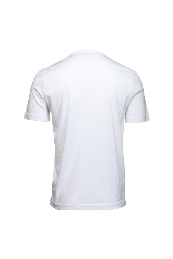 KNT Solid White Cotton T-Shirt - view 2