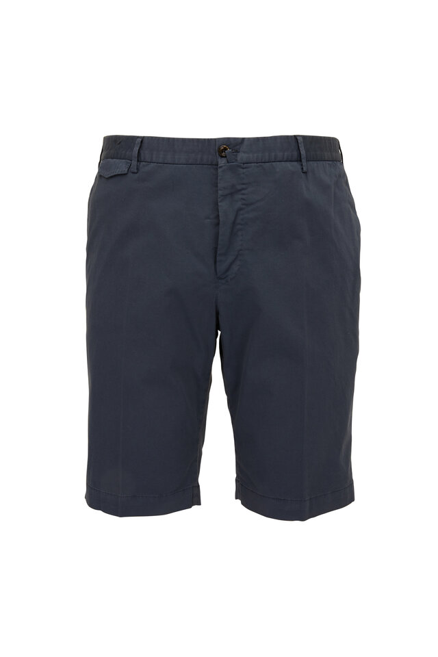 Brunello Cucinelli Navy Bermuda Shorts | Mitchell Stores