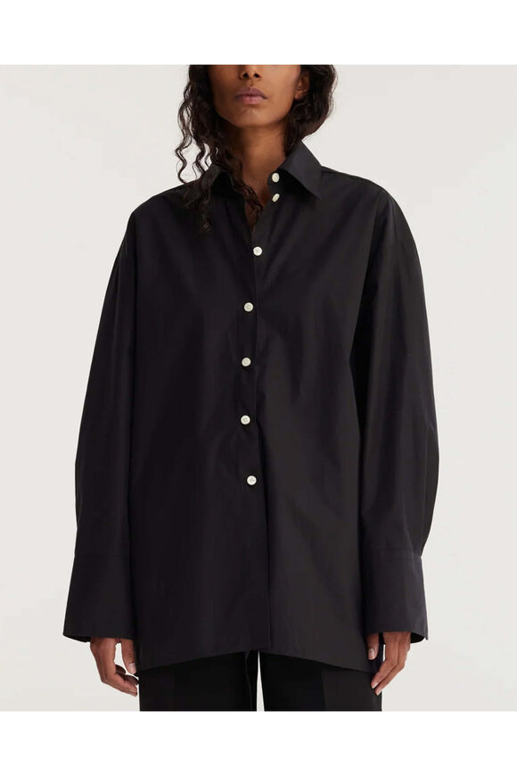 Rohe Frames Noir Open Black Shirt - view 2