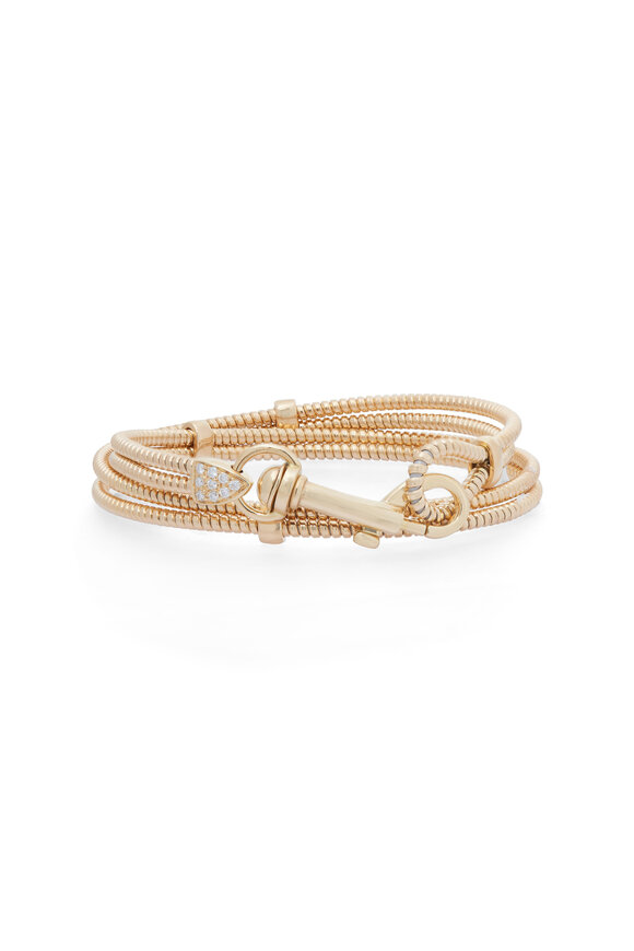 Sidney Garber - Mini Diamond Tubogas Wrap Bracelet 