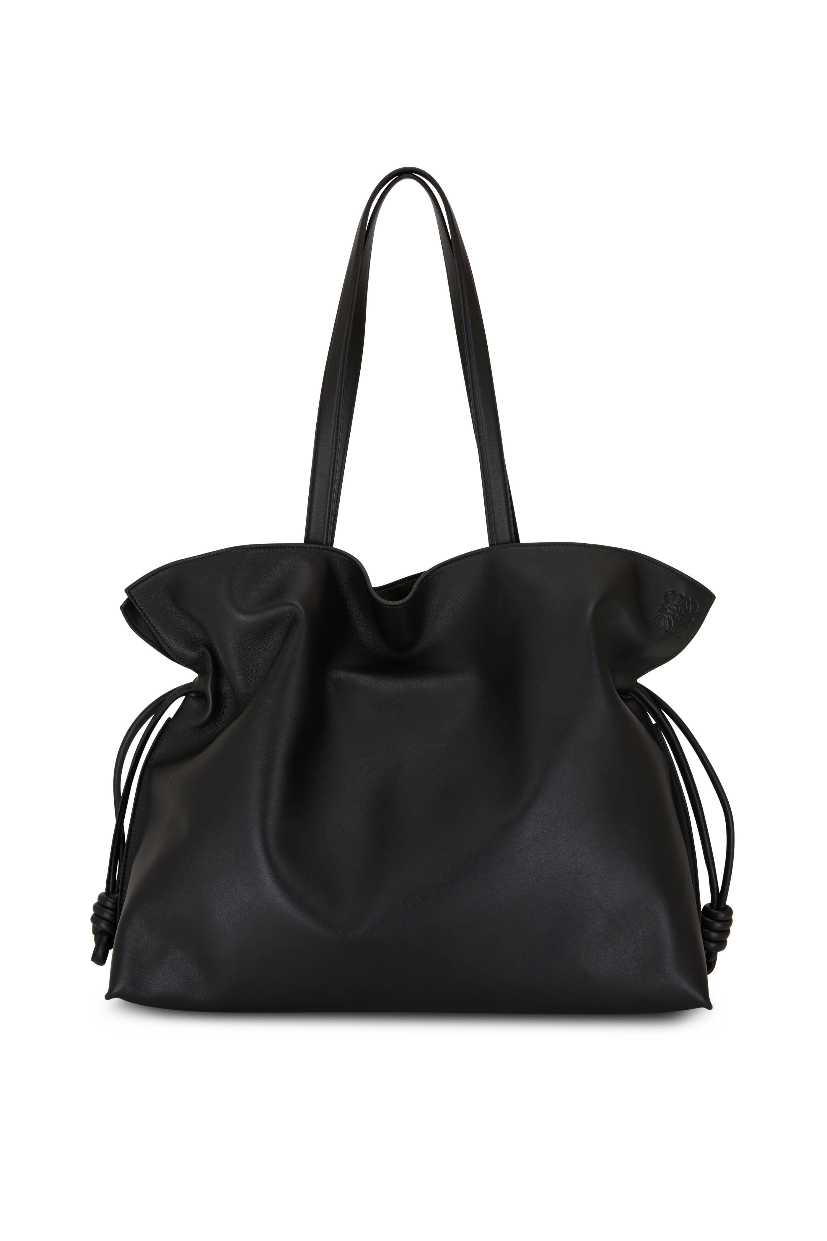 loewe large flamenco knot leather tote