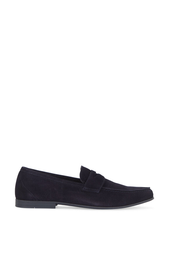 G Brown - Hudson Navy Blue Suede Loafer