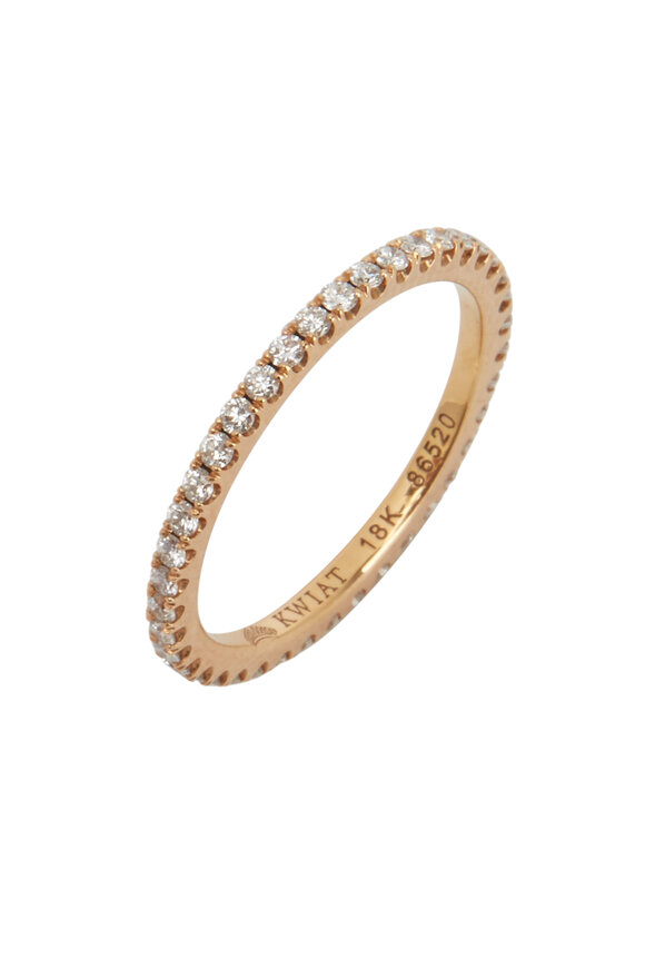 Kwiat - 18K Pink Gold Diamond Band