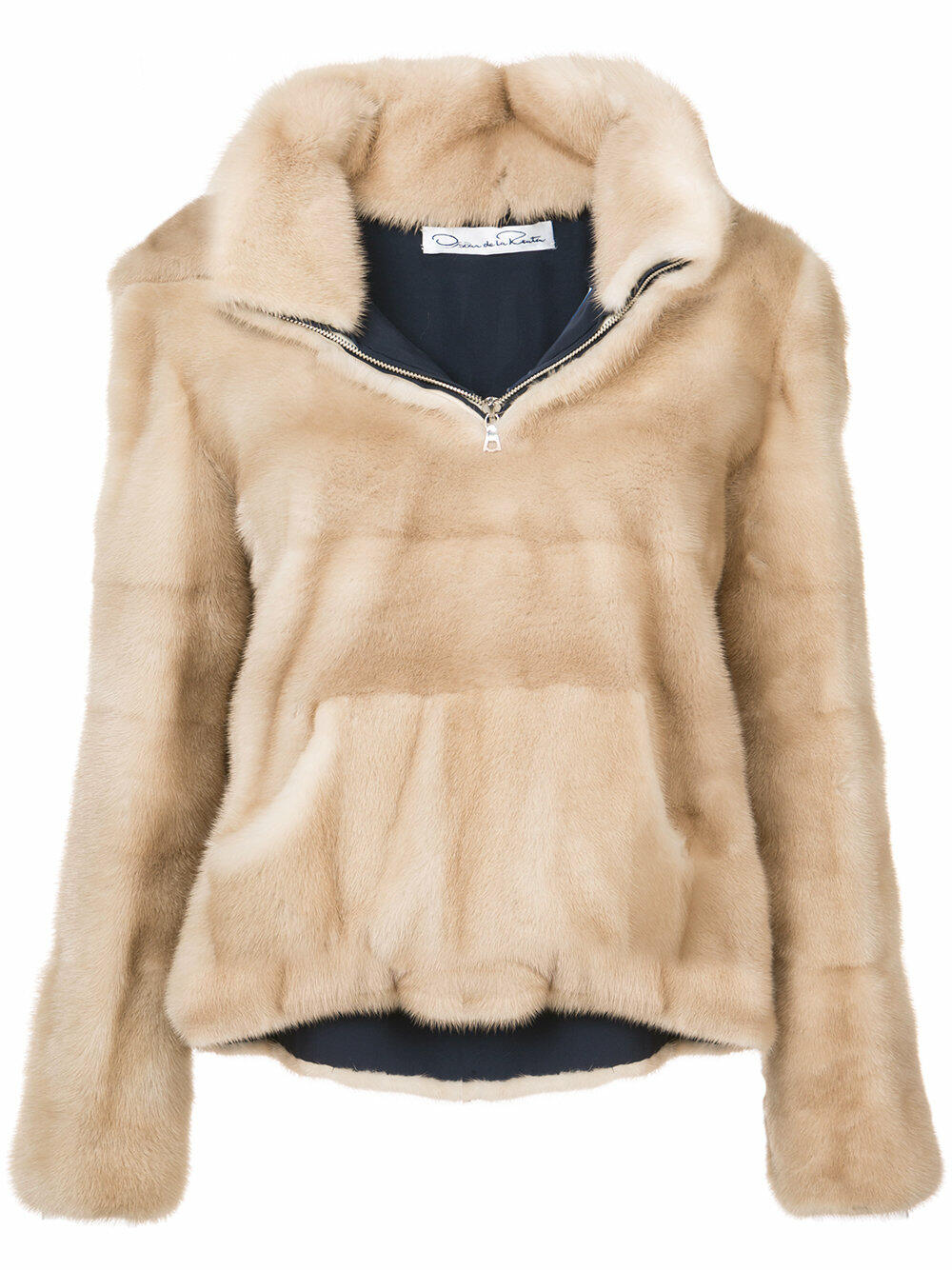 Oscar de la Renta Furs - Natural Palomino Mink Hooded Pullover