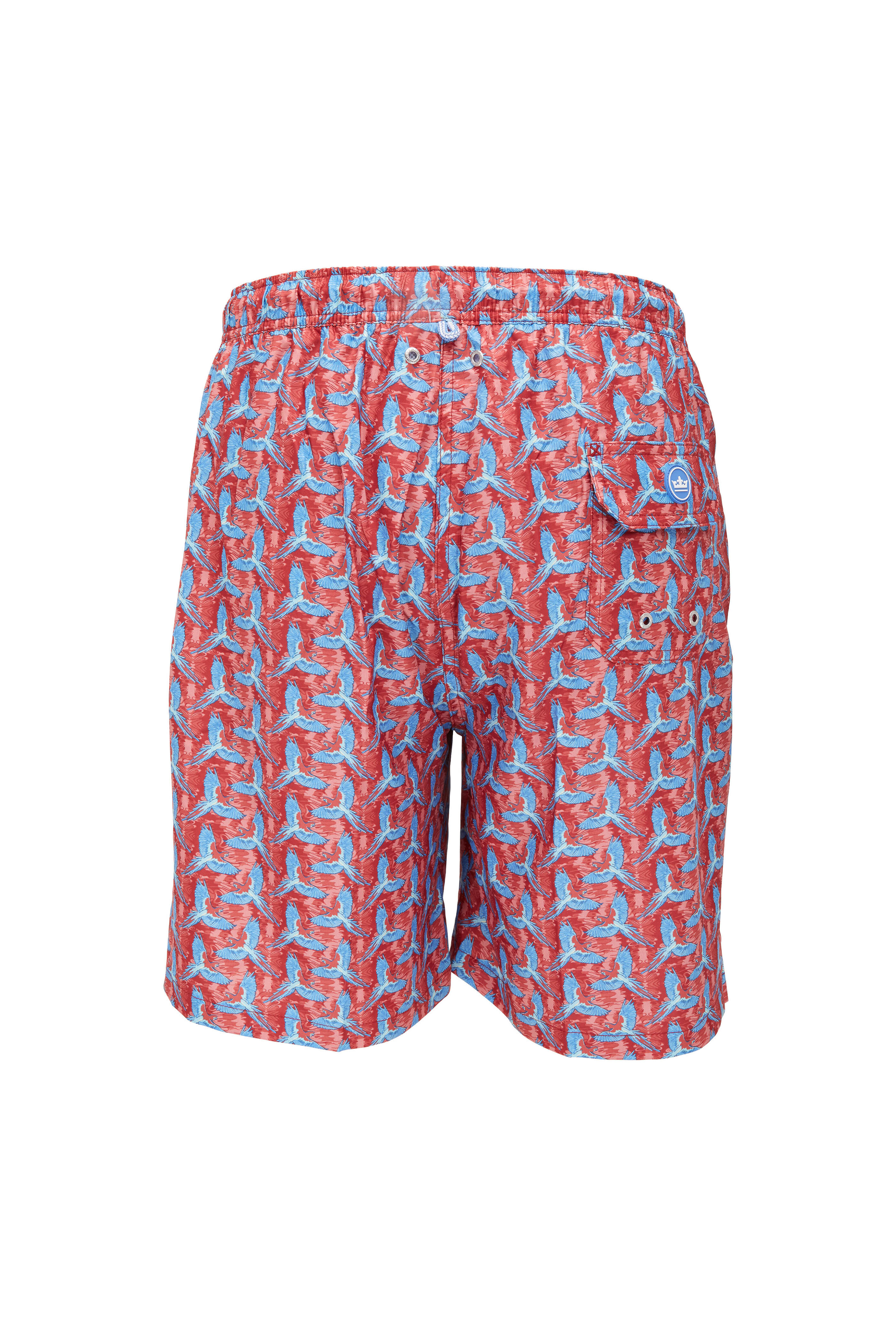 Peter Millar - Red Birds Of Paradise Swim Trunks